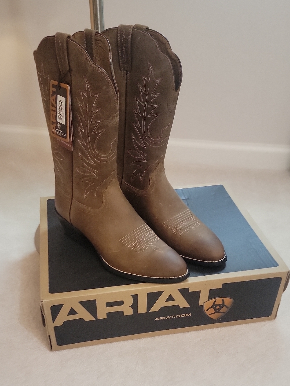 Ariat Two-Tone Brown Western Riding Boots